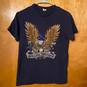 Vintage 90s Rolling Thunder Eagle Motorcycle Tee
Mens Medium.